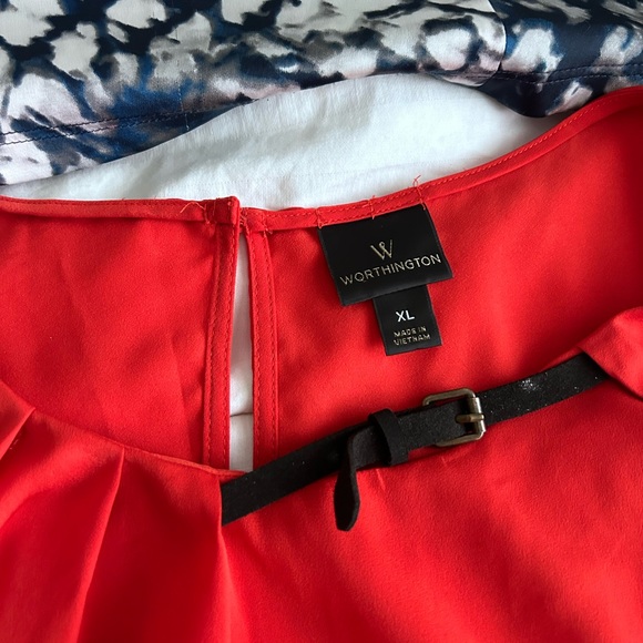 Ann taylor medium Worthington red xl fits large - Picture 3 of 7